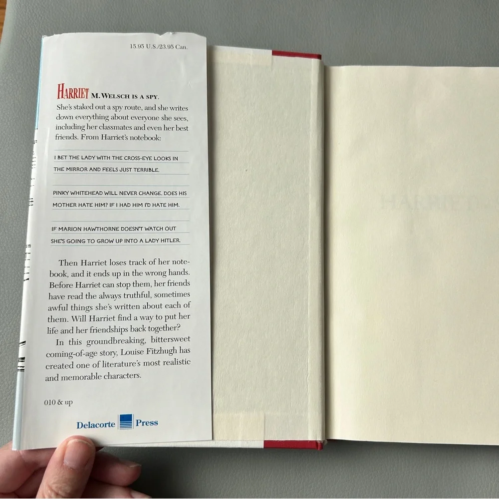 2000 Edition Harriet the Spy by Louise Fitzhugj Hardcover Book